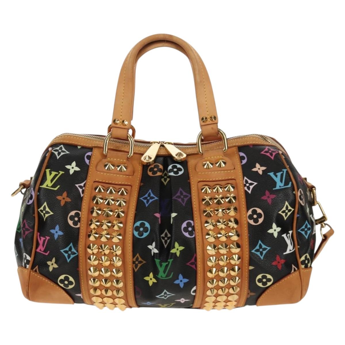 LOUIS VUITTON Monogram Multicolor Courtney MM Bag 2way Black M45642 Auth BA8731V