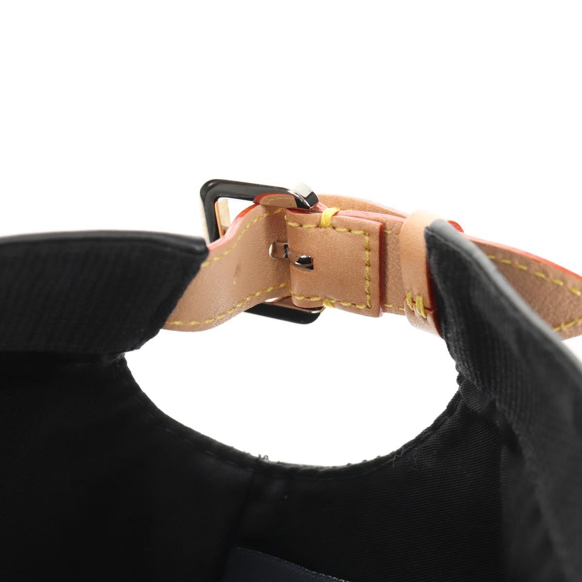 LOUIS VUITTON Monogram Shadow Cap Black M76581 LV Auth BA8732SAV