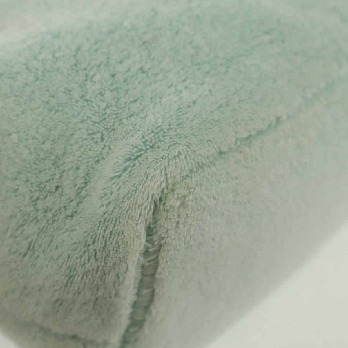 Miu Miu Shoulder Bag pile Turquoise Blue Gold Auth BA8734V