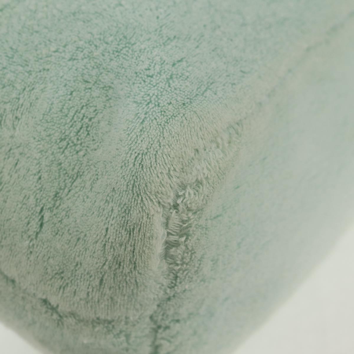 Miu Miu Shoulder Bag pile Turquoise Blue Gold Auth BA8734V