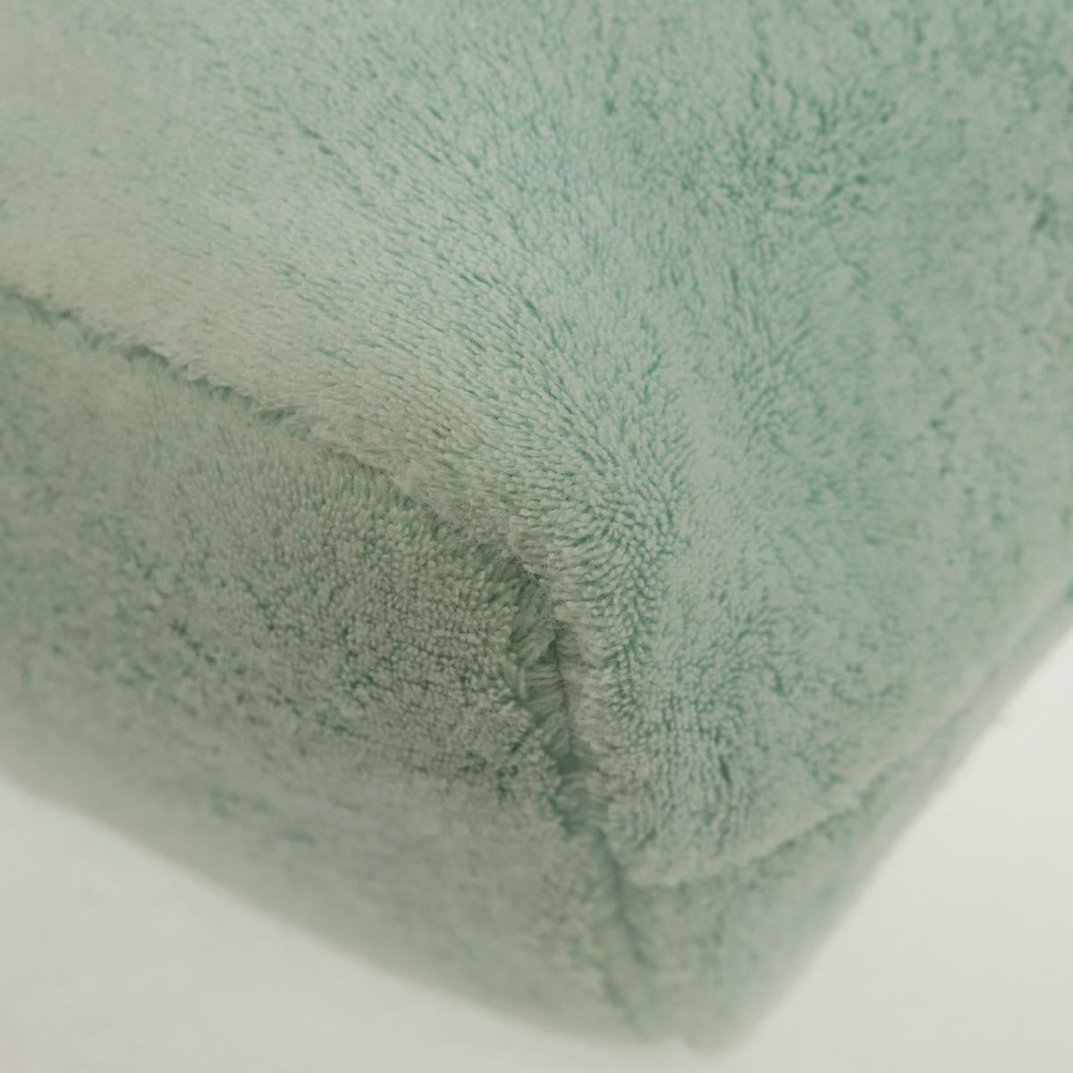 Miu Miu Shoulder Bag pile Turquoise Blue Gold Auth BA8734V