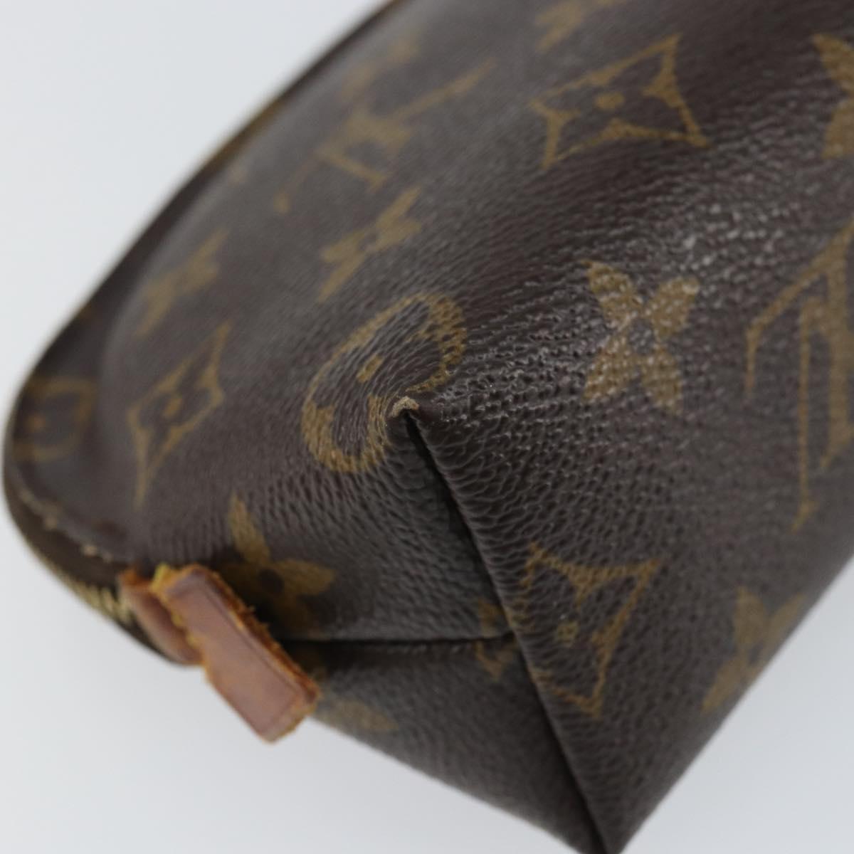 LOUIS VUITTON Monogram Pochette Cosmetic PM Pouch M43998 LV Auth BA8735