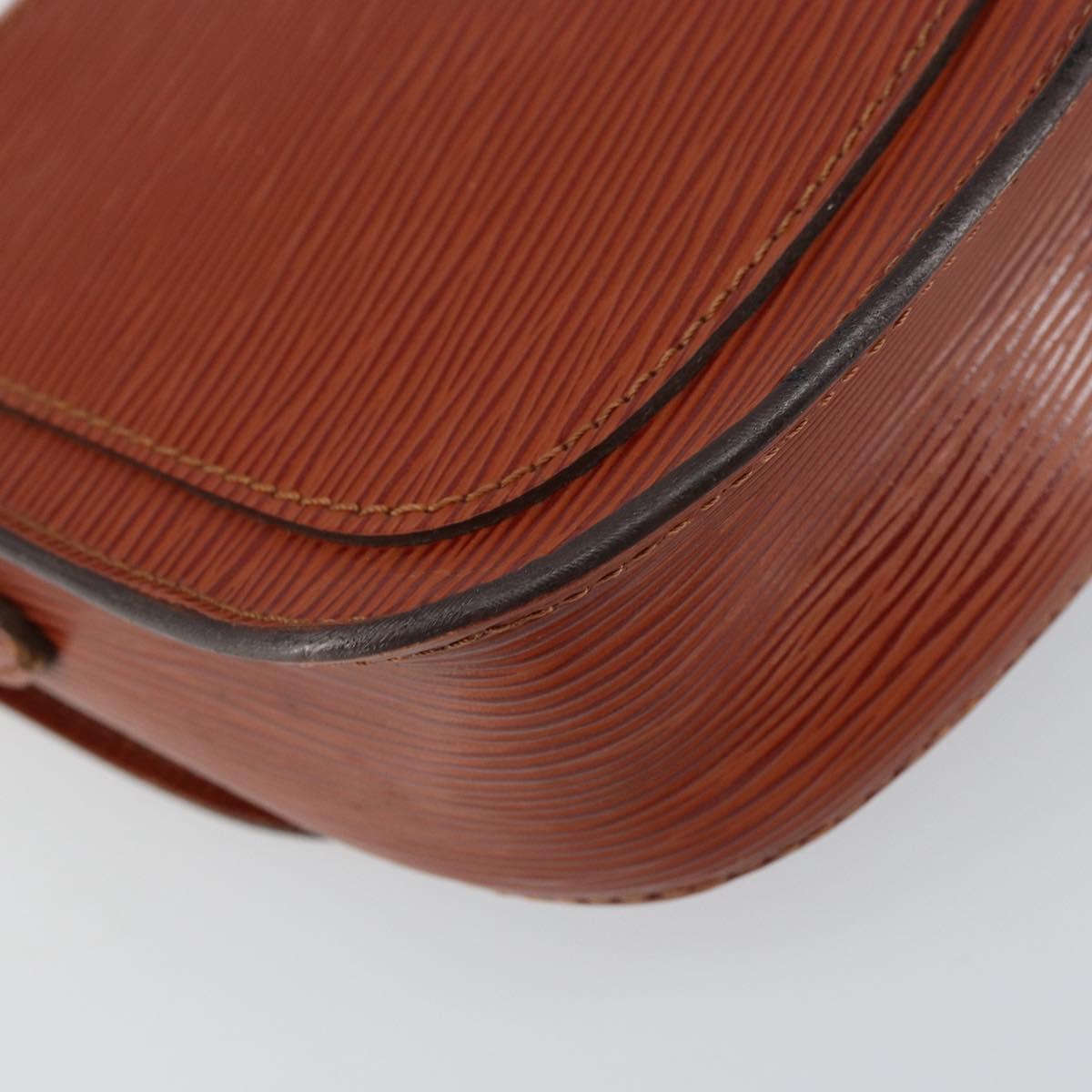 LOUIS VUITTON Epi Saint Cloud PM Shoulder Bag Brown M52213 LV Auth BA8743