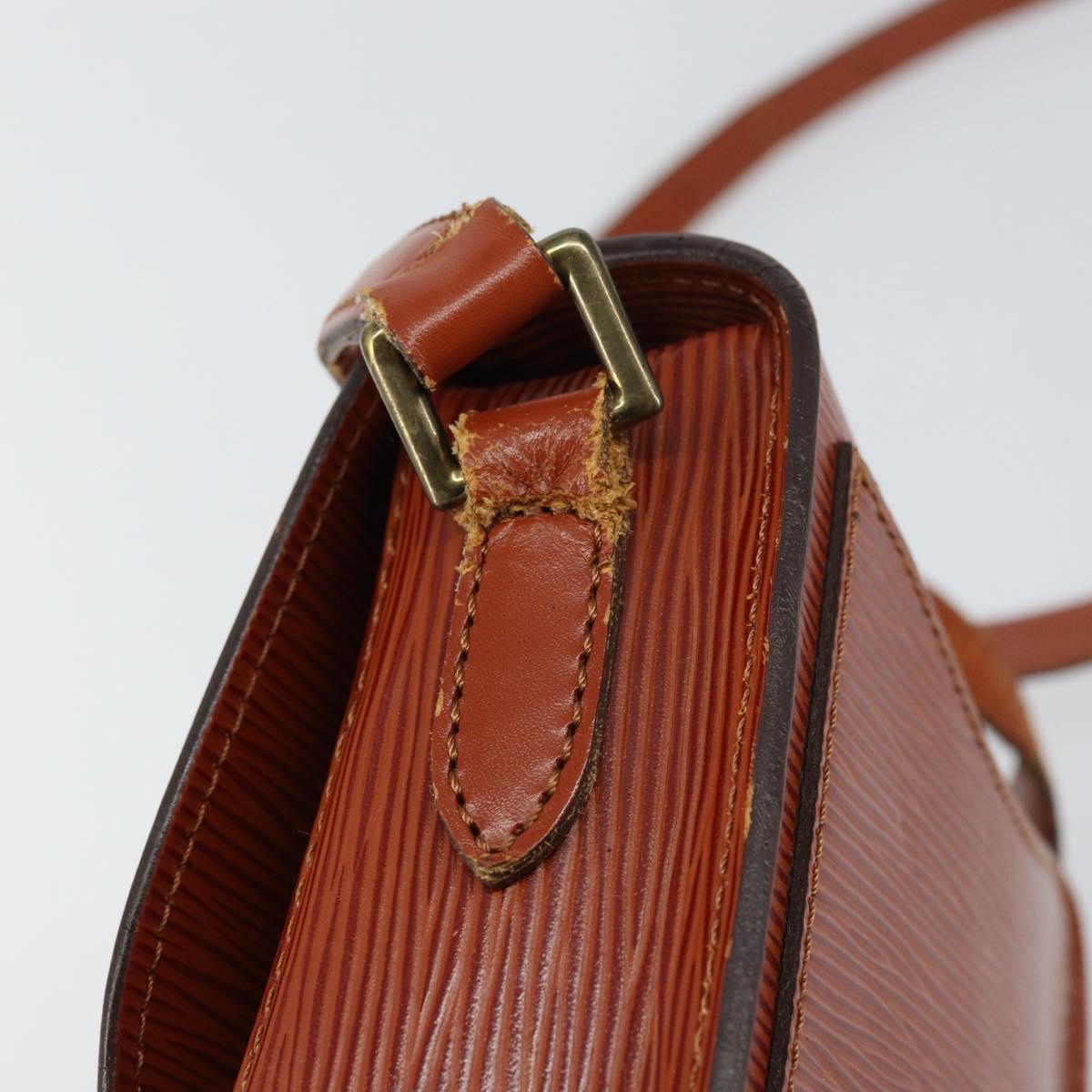 LOUIS VUITTON Epi Saint Cloud PM Shoulder Bag Brown M52213 LV Auth BA8743