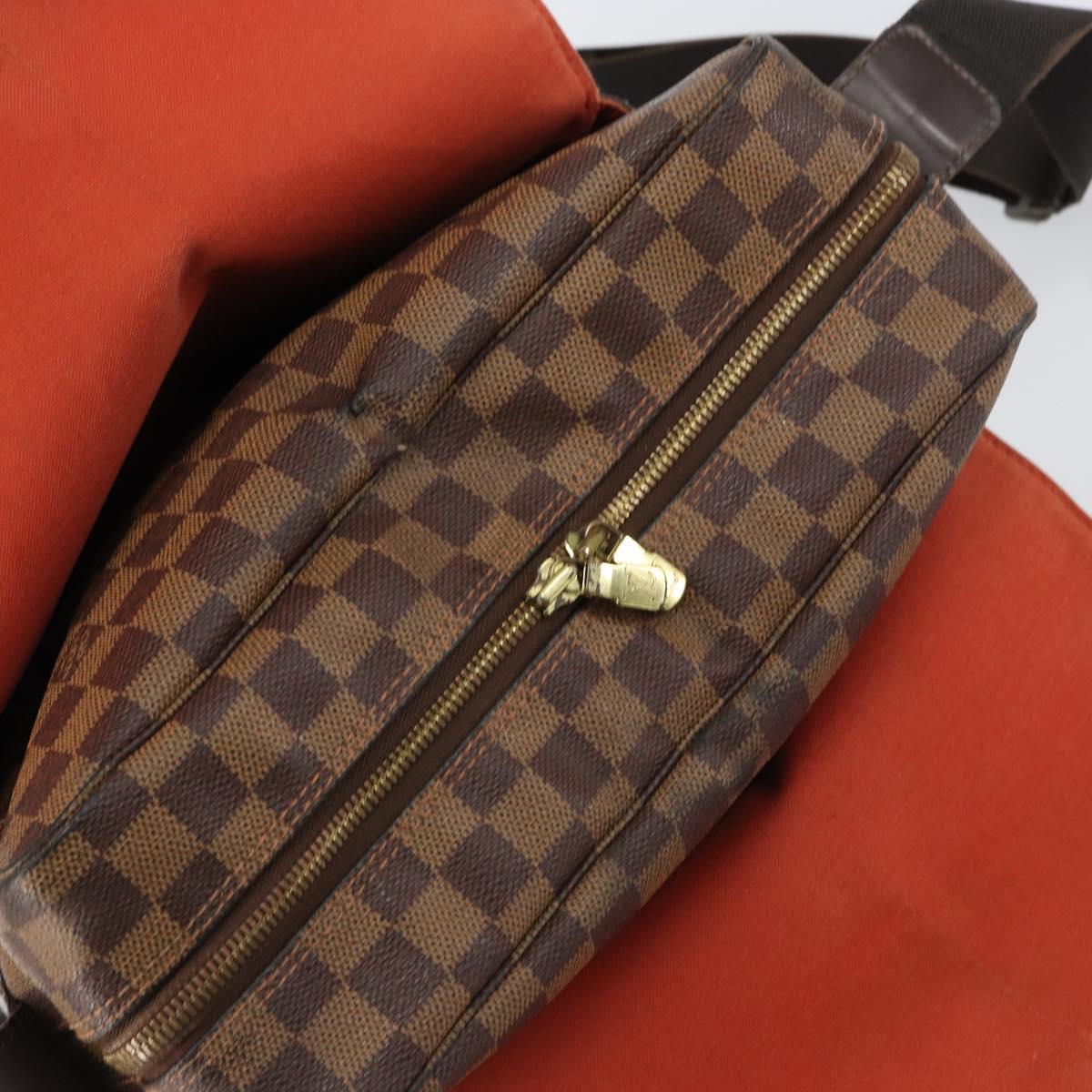 LOUIS VUITTON Damier Ebene Naviglio Shoulder Bag N45255 LV Auth BA8745