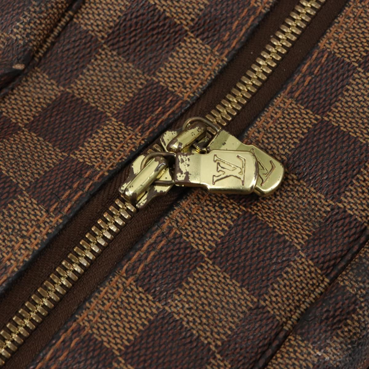 LOUIS VUITTON Damier Ebene Naviglio Shoulder Bag N45255 LV Auth BA8745