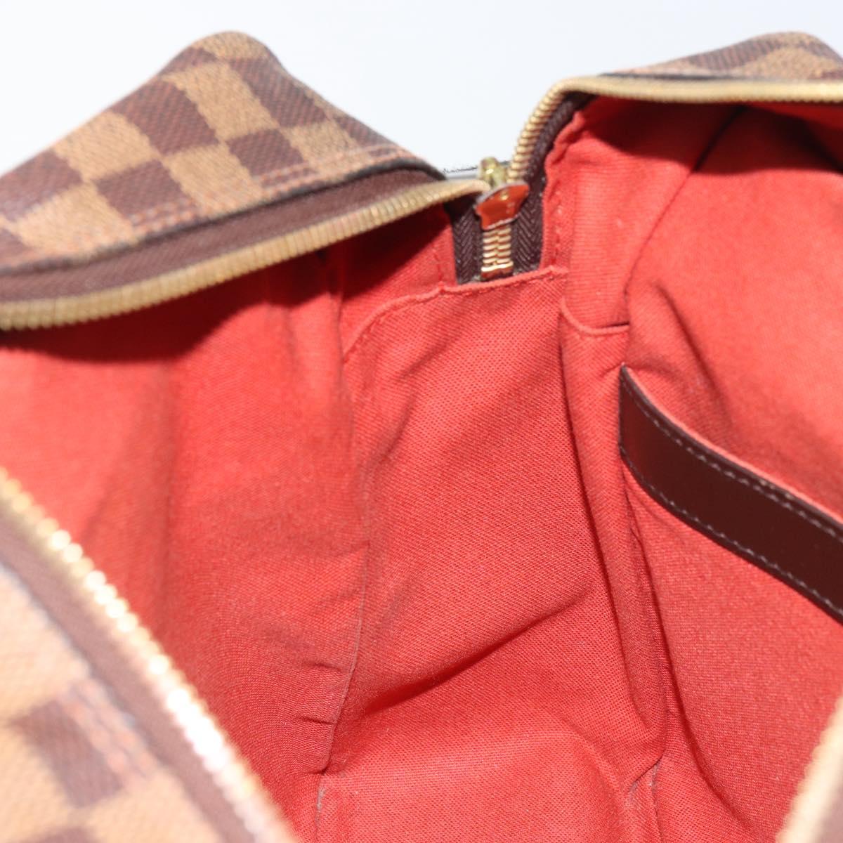 LOUIS VUITTON Damier Ebene Naviglio Shoulder Bag N45255 LV Auth BA8745