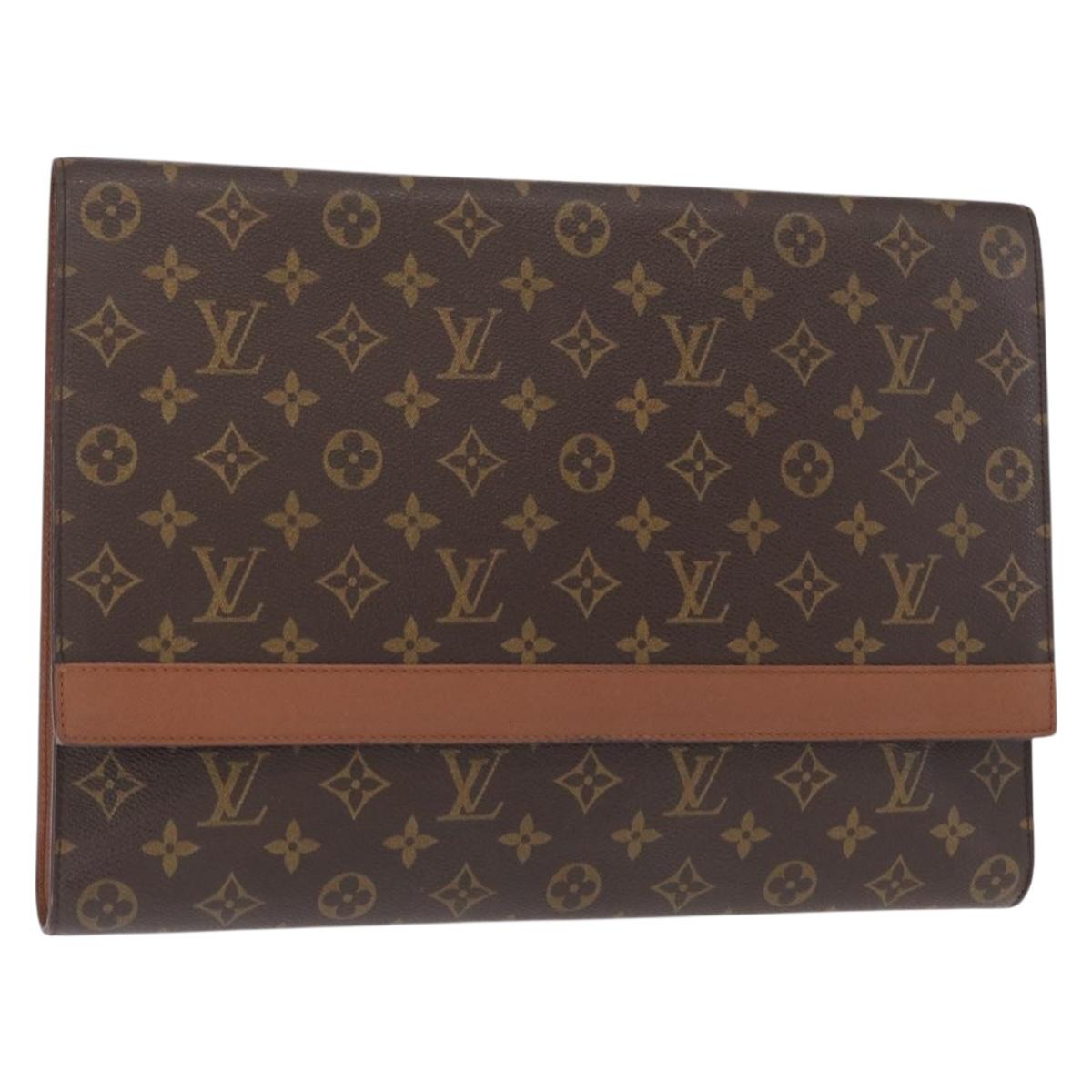 LOUIS VUITTON Monogram Porte Envelope Clutch Bag M51801 LV Auth BA8759