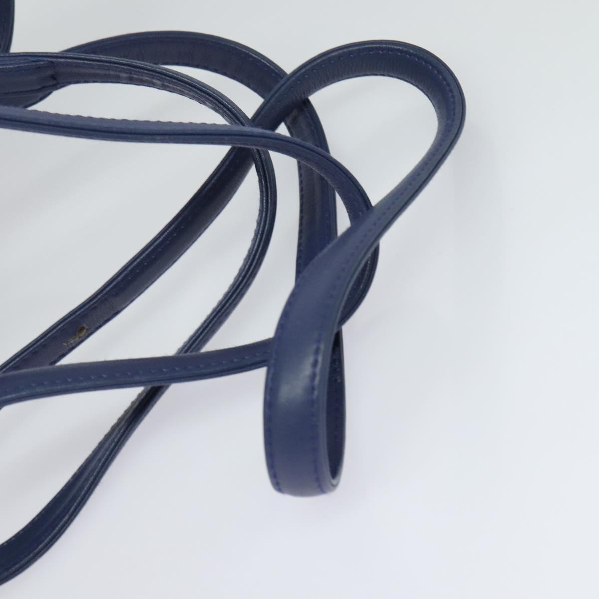 Christian Dior Backpack Leather Blue Auth BA875AV