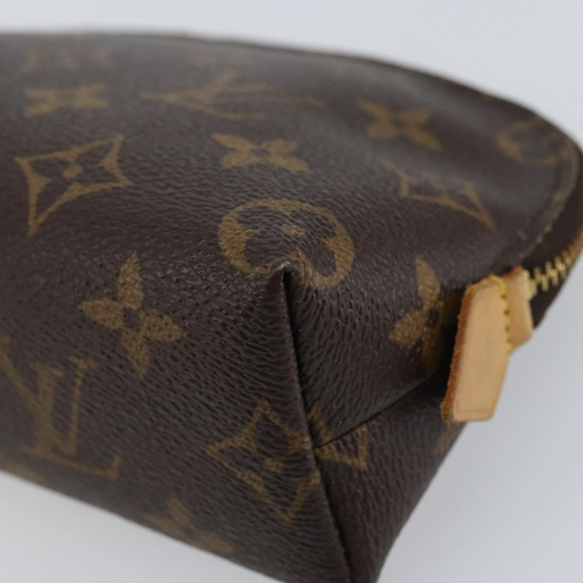 LOUIS VUITTON Monogram Pochette Cosmetic PM Pouch M43998 LV Auth BA8761