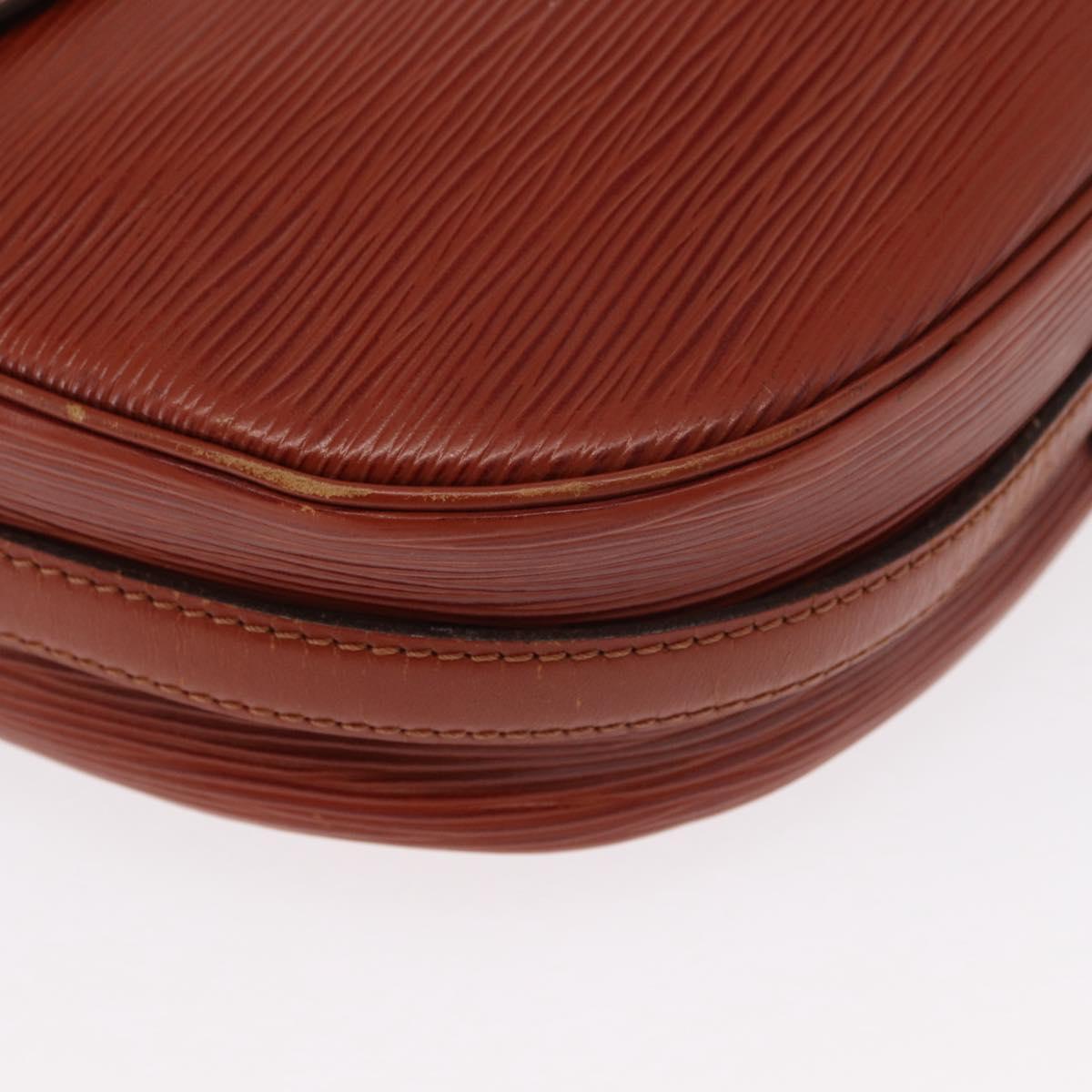 LOUIS VUITTON Epi Jeune FilleMM Shoulder Bag Brown M52153 LV Auth BA8776