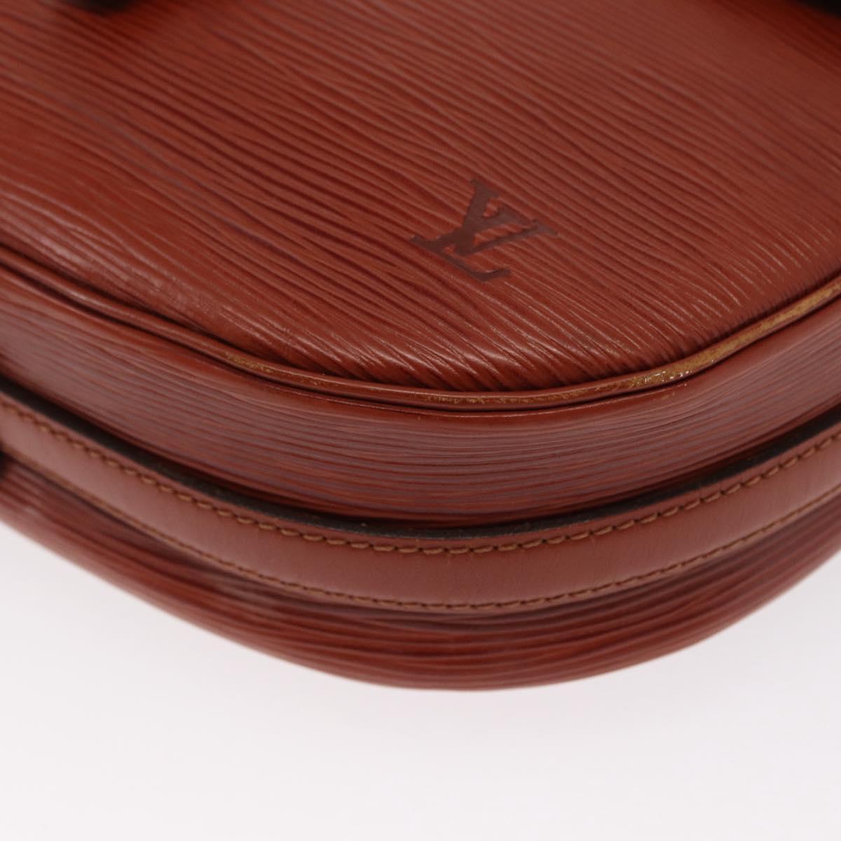 LOUIS VUITTON Epi Jeune FilleMM Shoulder Bag Brown M52153 LV Auth BA8776