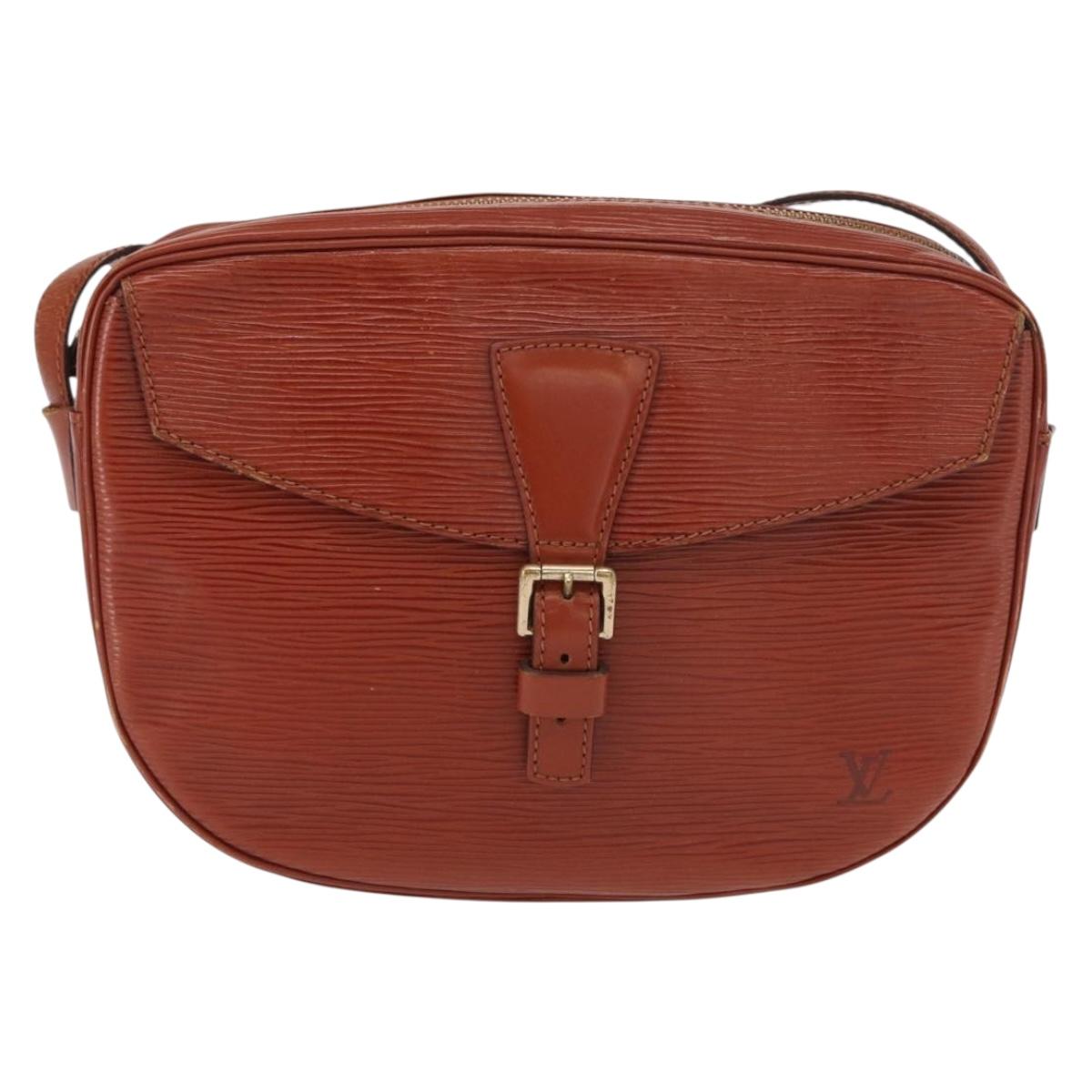 LOUIS VUITTON Epi Jeune FilleMM Shoulder Bag Brown M52153 LV Auth BA8776