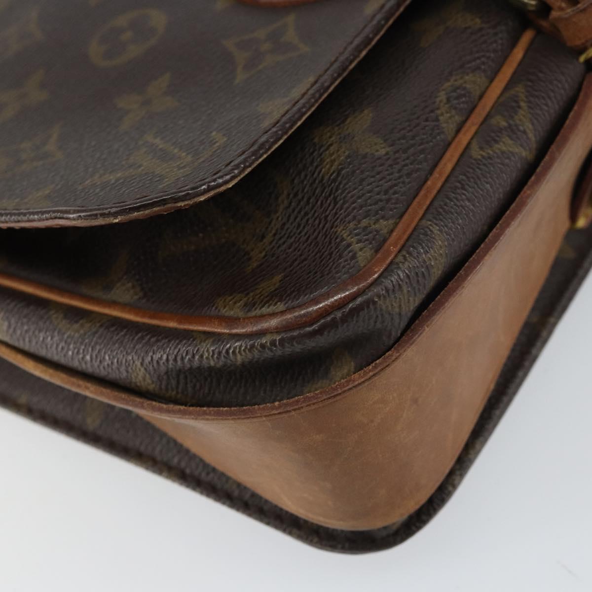LOUIS VUITTON Monogram Cartouchiere MM Shoulder Bag M51253 LV Auth BA8798
