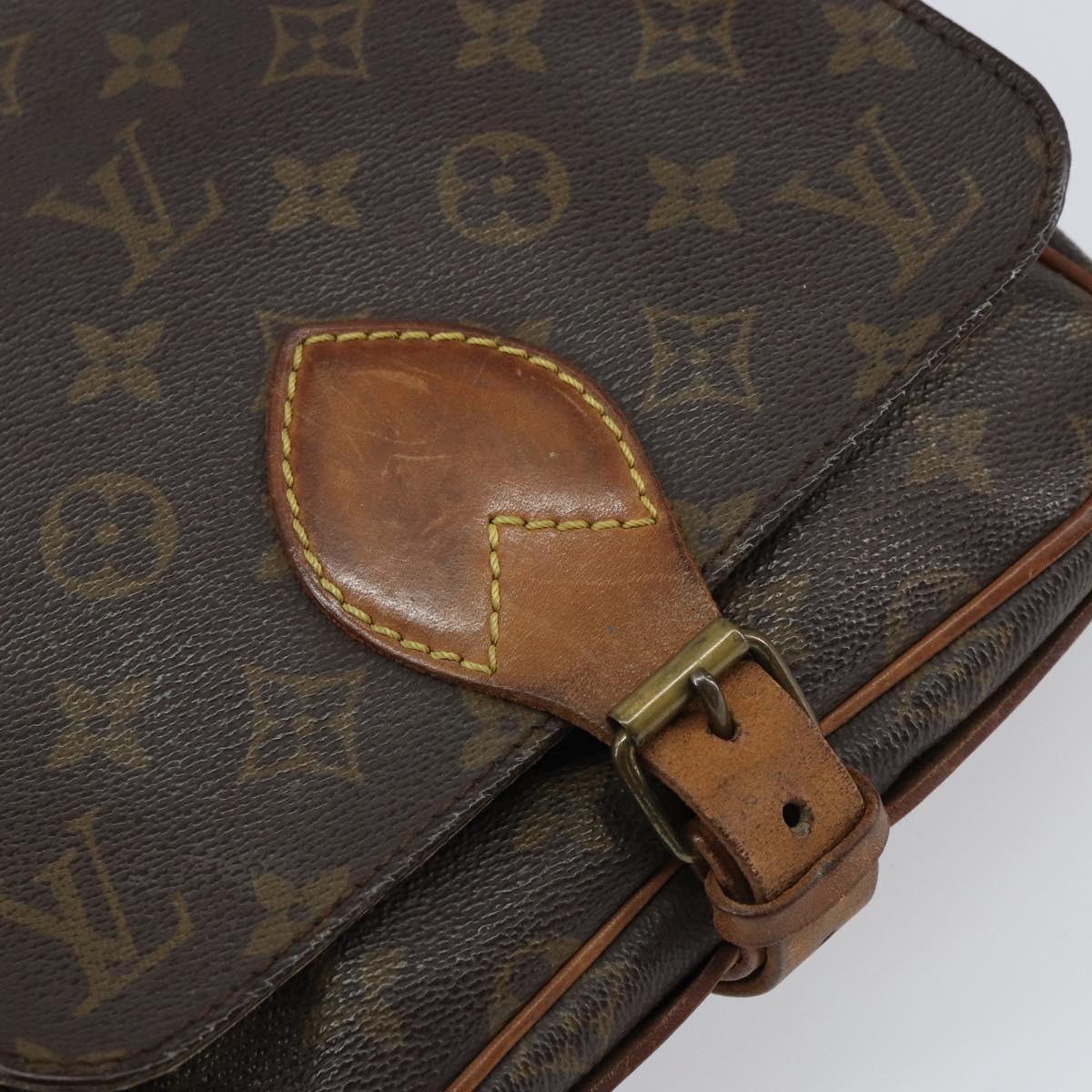 LOUIS VUITTON Monogram Cartouchiere MM Shoulder Bag M51253 LV Auth BA8798