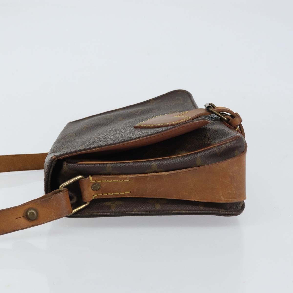 LOUIS VUITTON Monogram Cartouchiere MM Shoulder Bag M51253 LV Auth BA8798