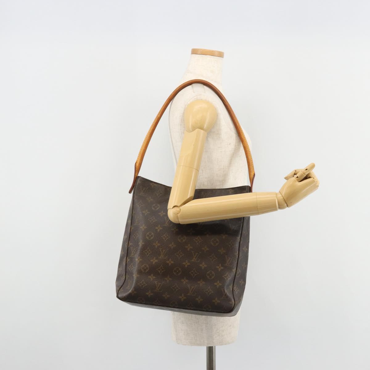 LOUIS VUITTON Monogram Looping GM Shoulder Bag M51145 LV Auth BA8806