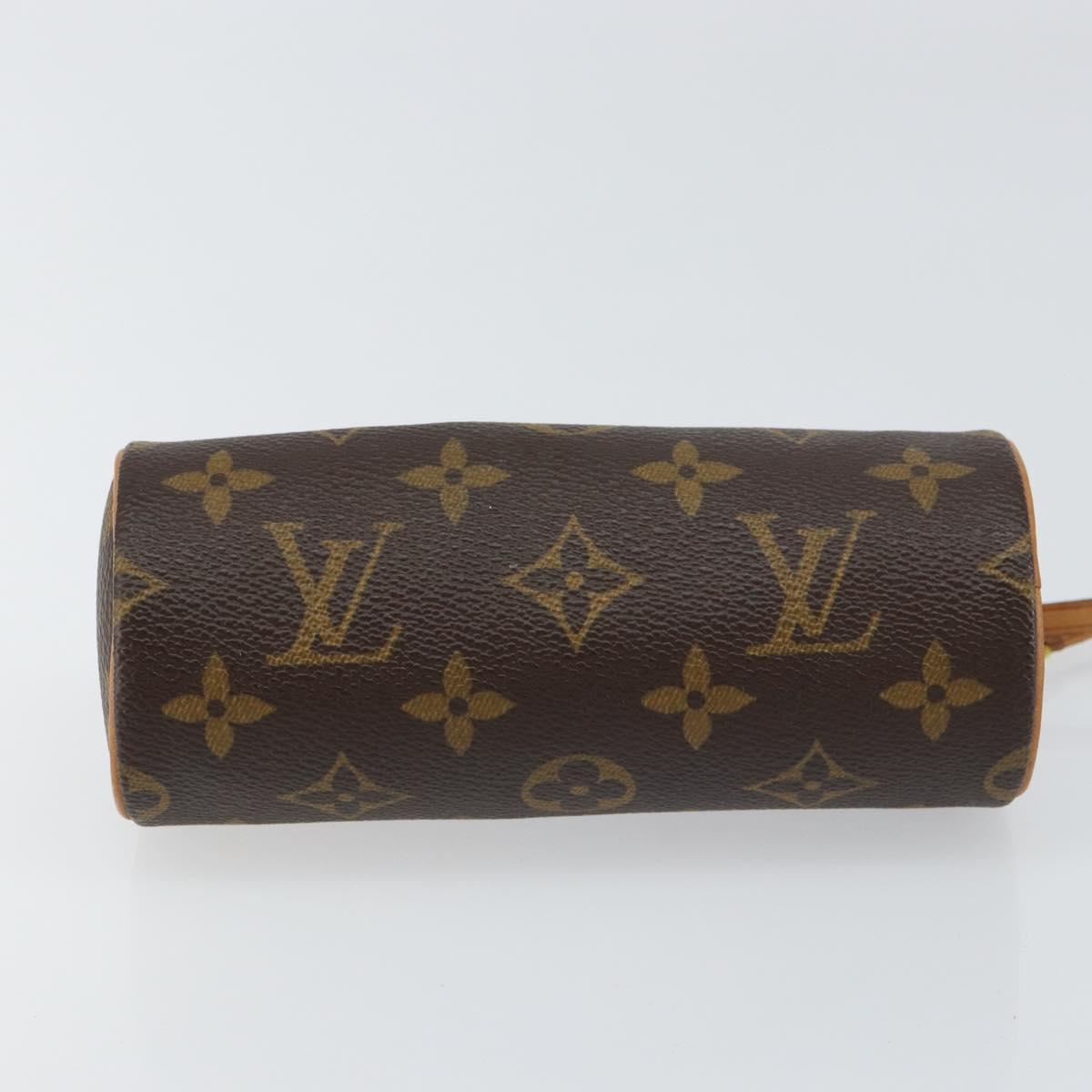 LOUIS VUITTON Monogram Papillon Pouch LV Auth BA8807