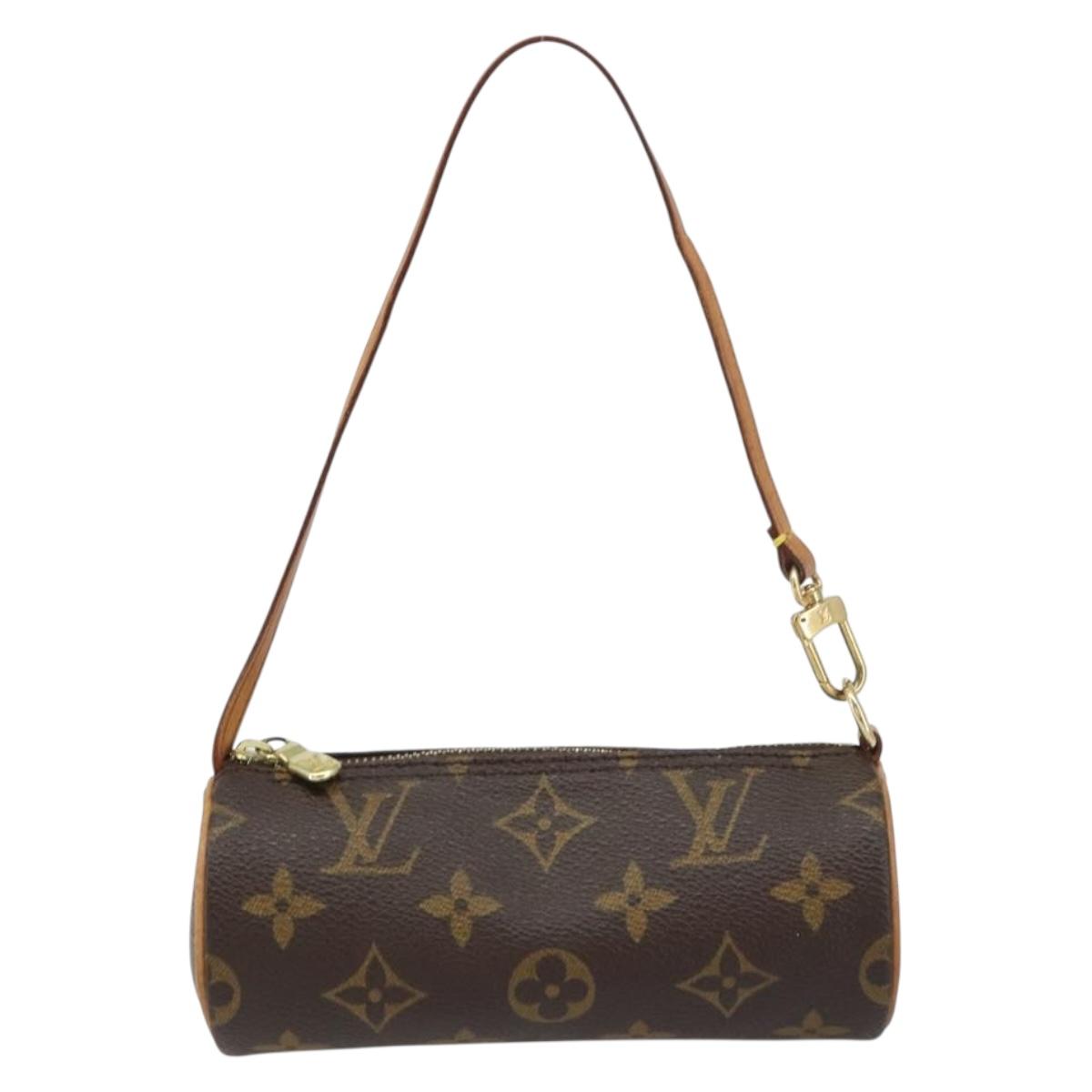 LOUIS VUITTON Monogram Papillon Pouch LV Auth BA8807
