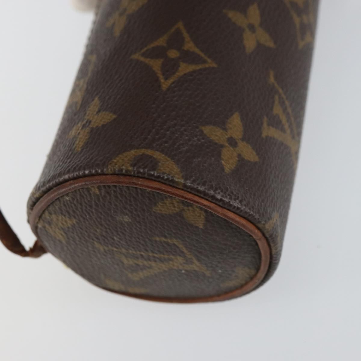 LOUIS VUITTON Monogram Papillon Pouch LV Auth BA8808