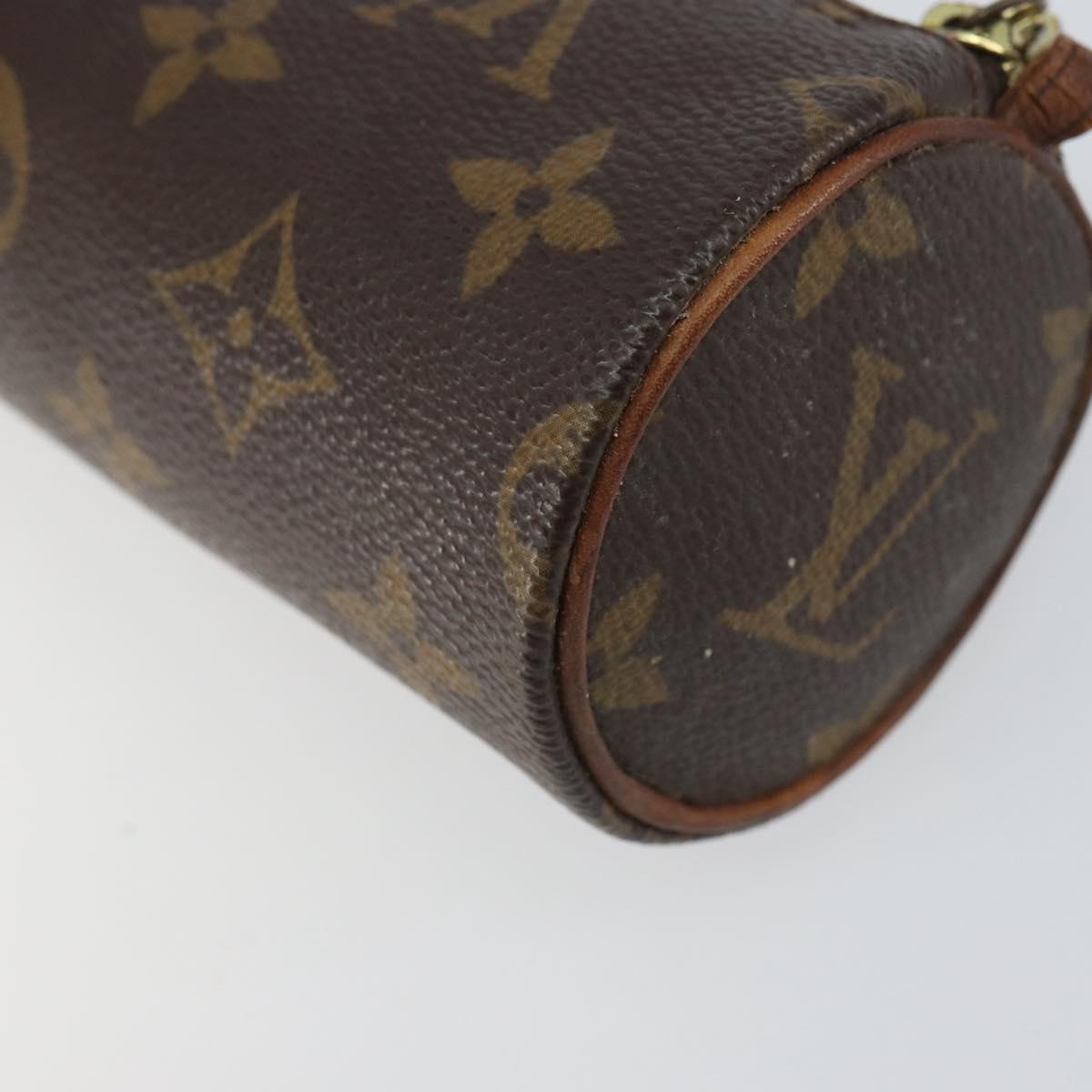 LOUIS VUITTON Monogram Papillon Pouch LV Auth BA8808