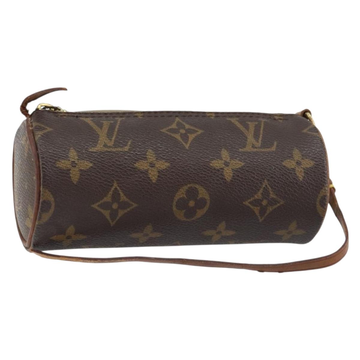 LOUIS VUITTON Monogram Papillon Pouch LV Auth BA8808