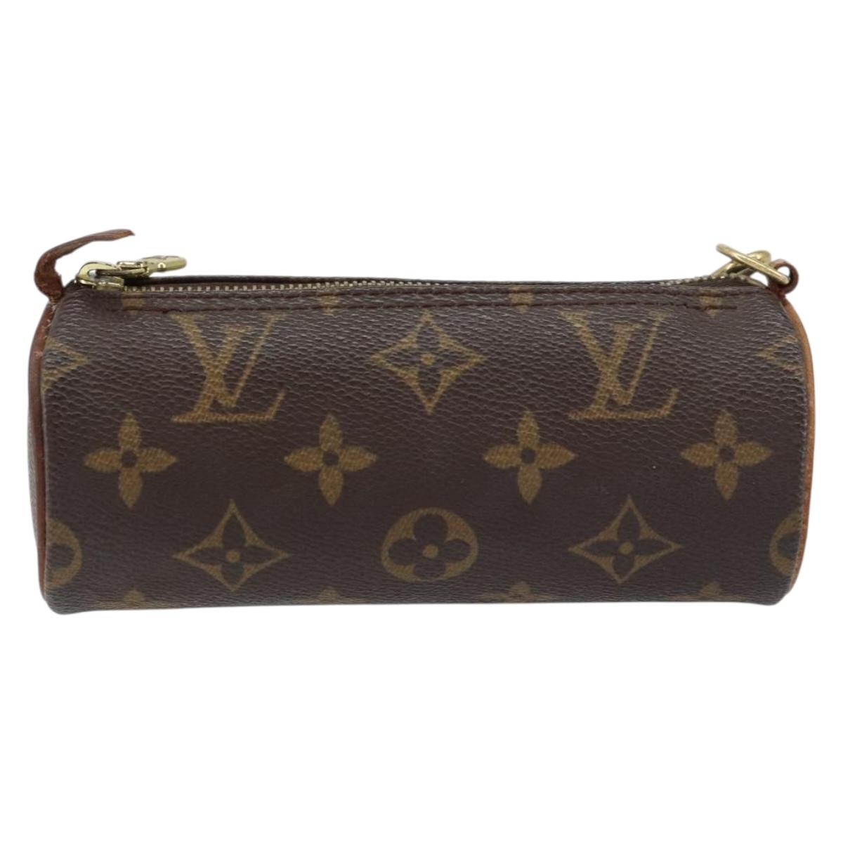 LOUIS VUITTON Monogram Papillon Pouch LV Auth BA8808