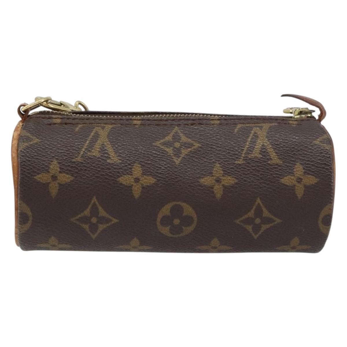 LOUIS VUITTON Monogram Papillon Pouch LV Auth BA8808