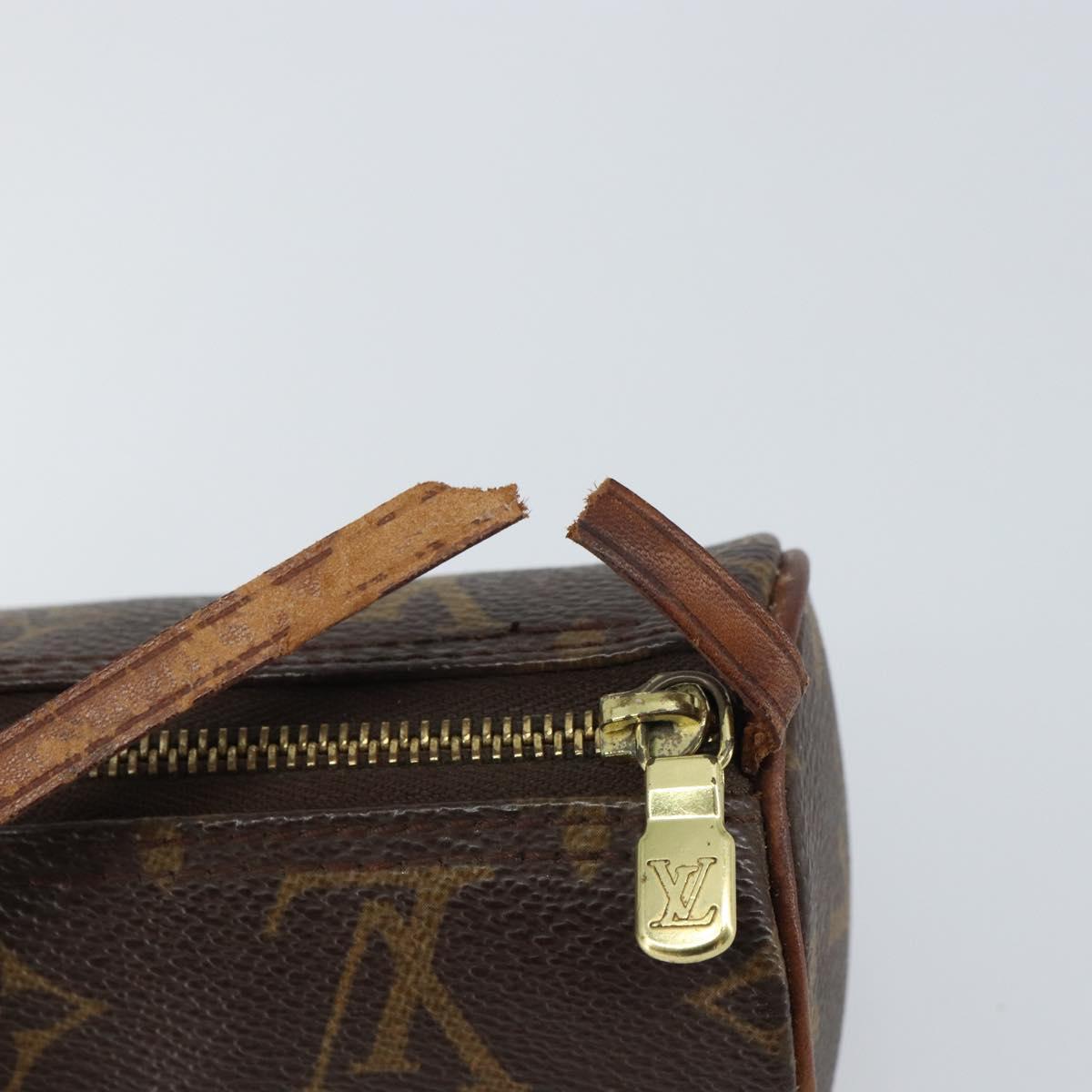 LOUIS VUITTON Monogram Papillon Pouch LV Auth BA8808