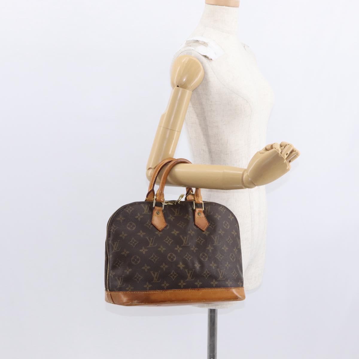 LOUIS VUITTON Monogram Alma Hand Bag M51130 LV Auth BA8809
