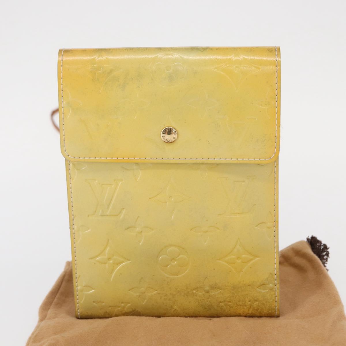 LOUIS VUITTON Monogram Vernis Kenmare Shoulder Bag Gris M91060 LV Auth BA8813