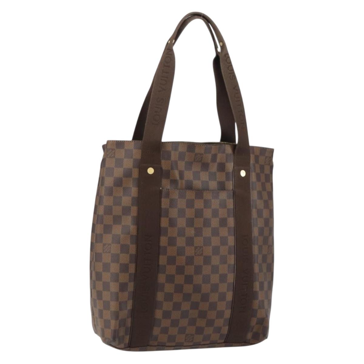 LOUIS VUITTON Damier Ebene Cabas Bobur Tote Bag N52006 LV Auth BA8826