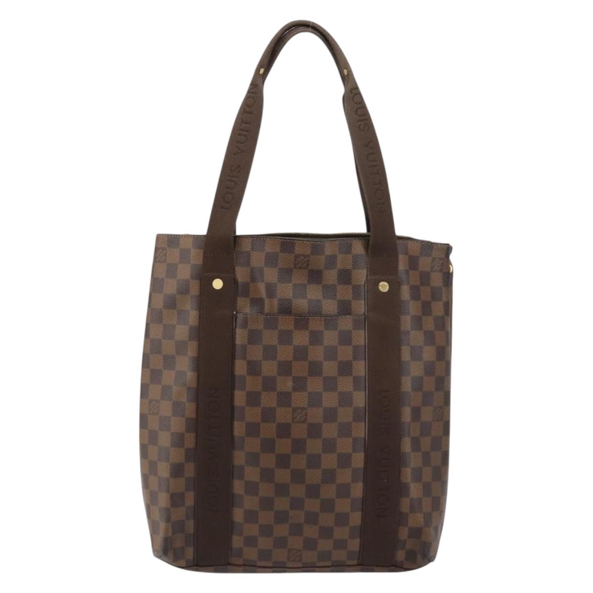 LOUIS VUITTON Damier Ebene Cabas Bobur Tote Bag N52006 LV Auth BA8826