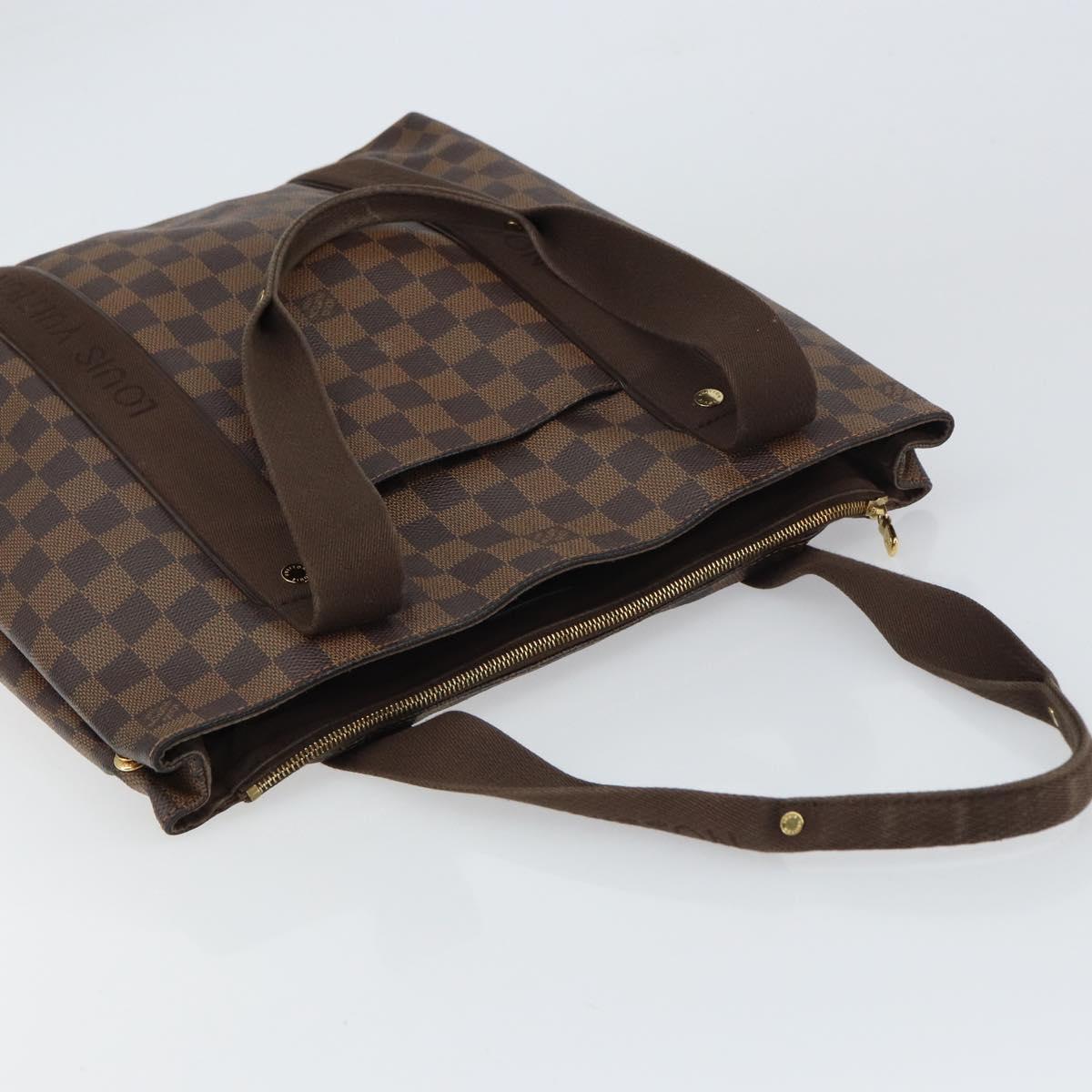 LOUIS VUITTON Damier Ebene Cabas Bobur Tote Bag N52006 LV Auth BA8826