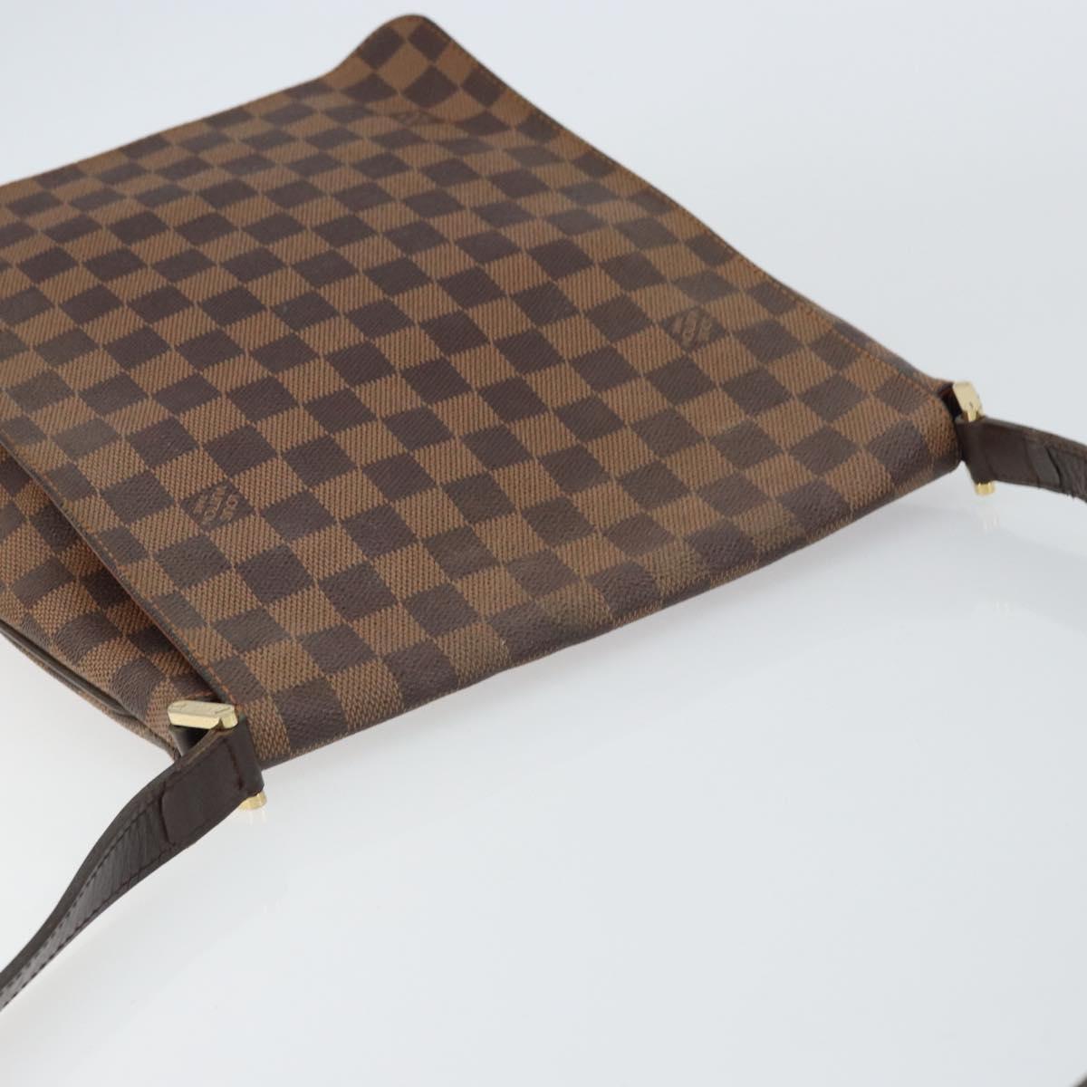 LOUIS VUITTON Damier Ebene Musette Shoulder Bag N51302 LV Auth BA8827