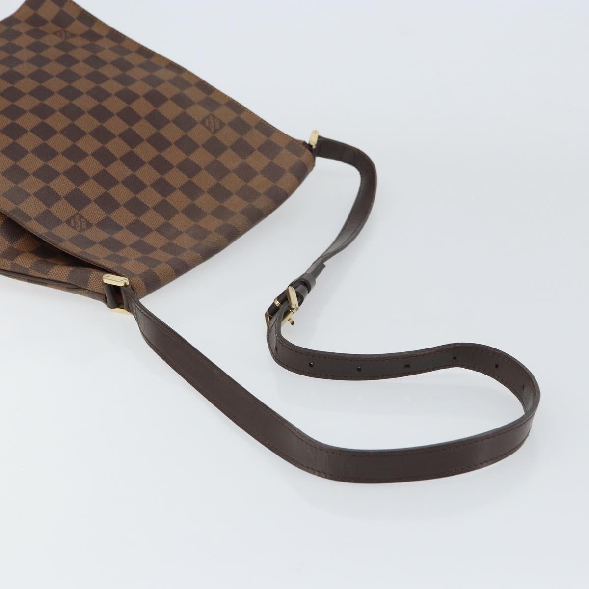 LOUIS VUITTON Damier Ebene Musette Shoulder Bag N51302 LV Auth BA8827