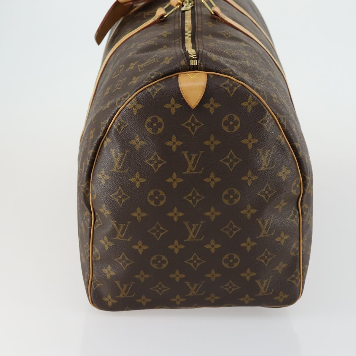 LOUIS VUITTON Monogram Keepall 55 Boston Bag M41424 LV Auth BA8829