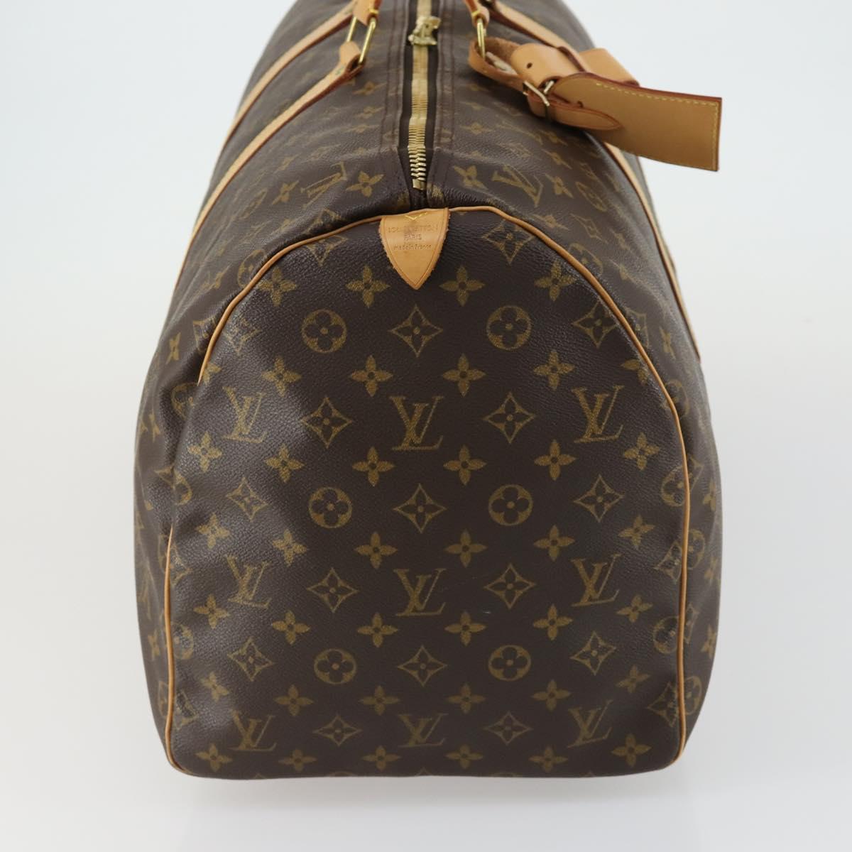 LOUIS VUITTON Monogram Keepall 55 Boston Bag M41424 LV Auth BA8829