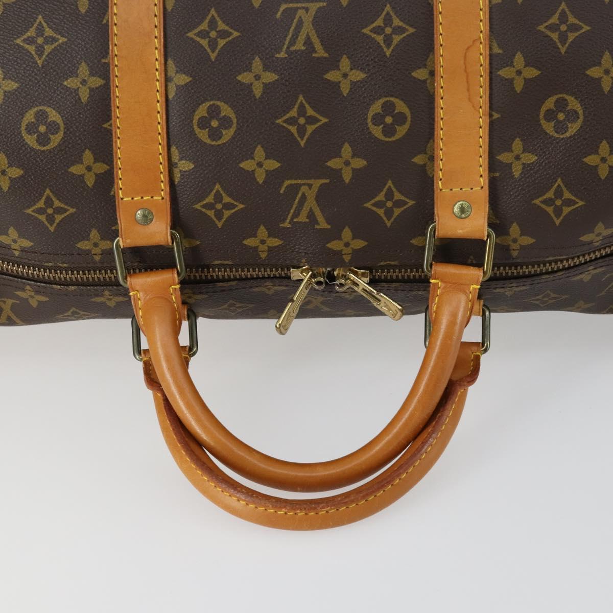 LOUIS VUITTON Monogram Keepall 60 Boston Bag M41422 LV Auth BA8830