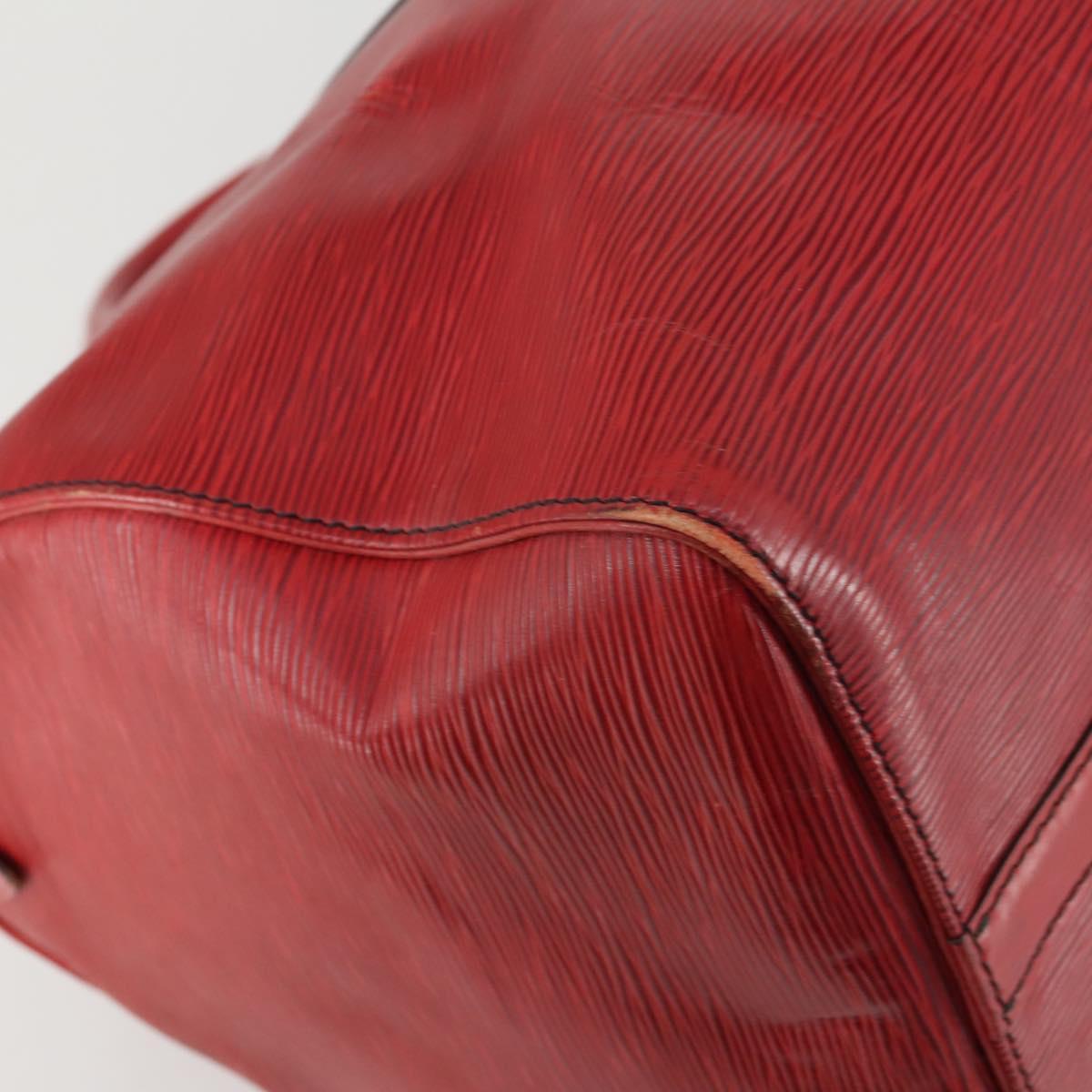 LOUIS VUITTON Epi Keepall 45 Boston Bag Red M42977 LV Auth BA8834