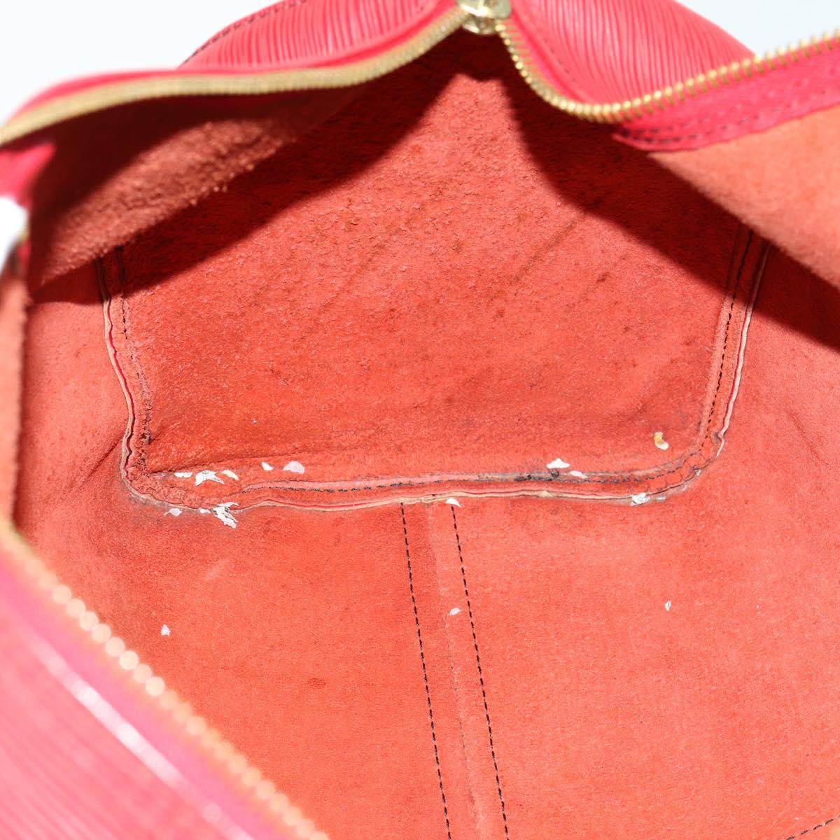 LOUIS VUITTON Epi Keepall 45 Boston Bag Red M42977 LV Auth BA8834