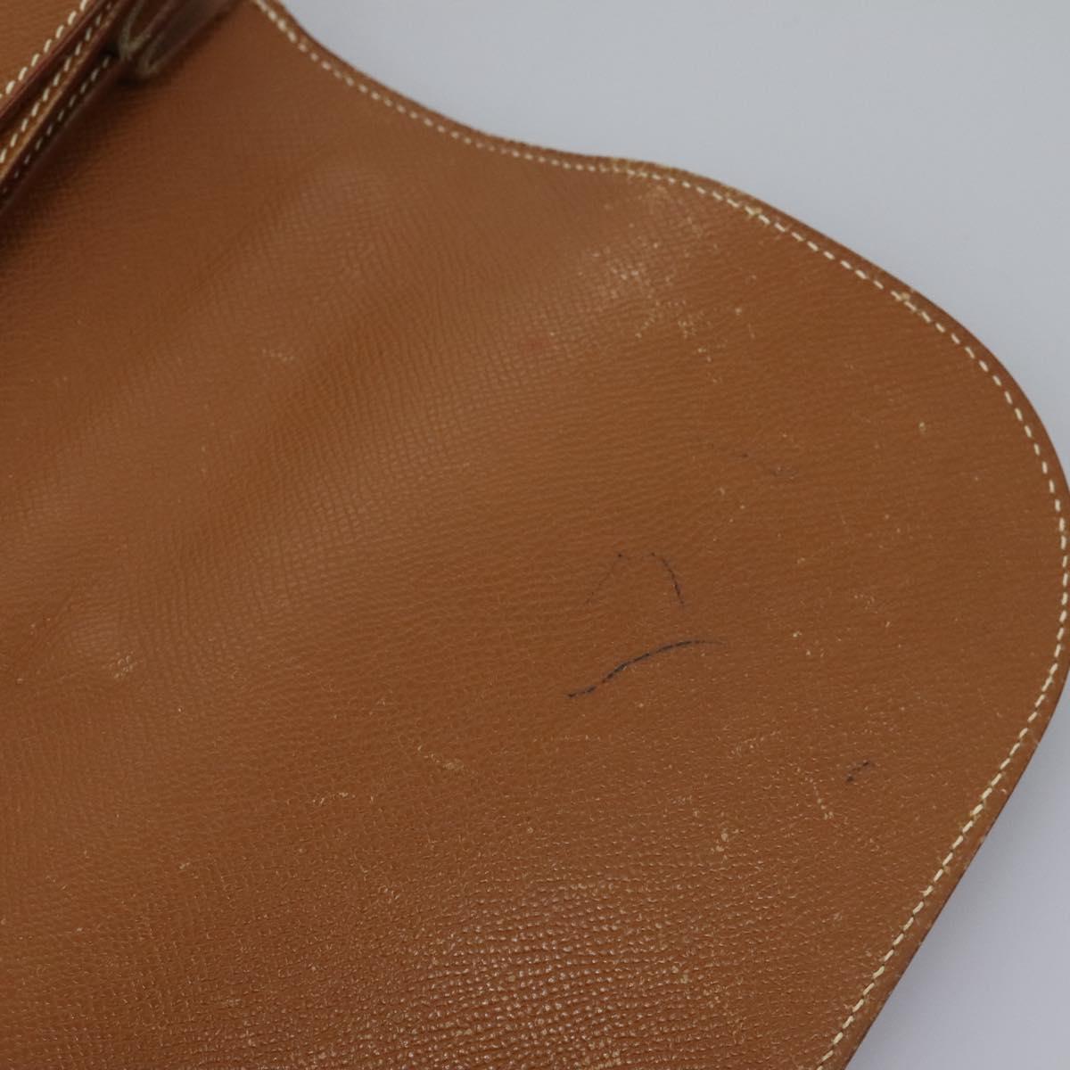 HERMES Sac Adepeche 38 Business Bag Leather Brown Auth BA884