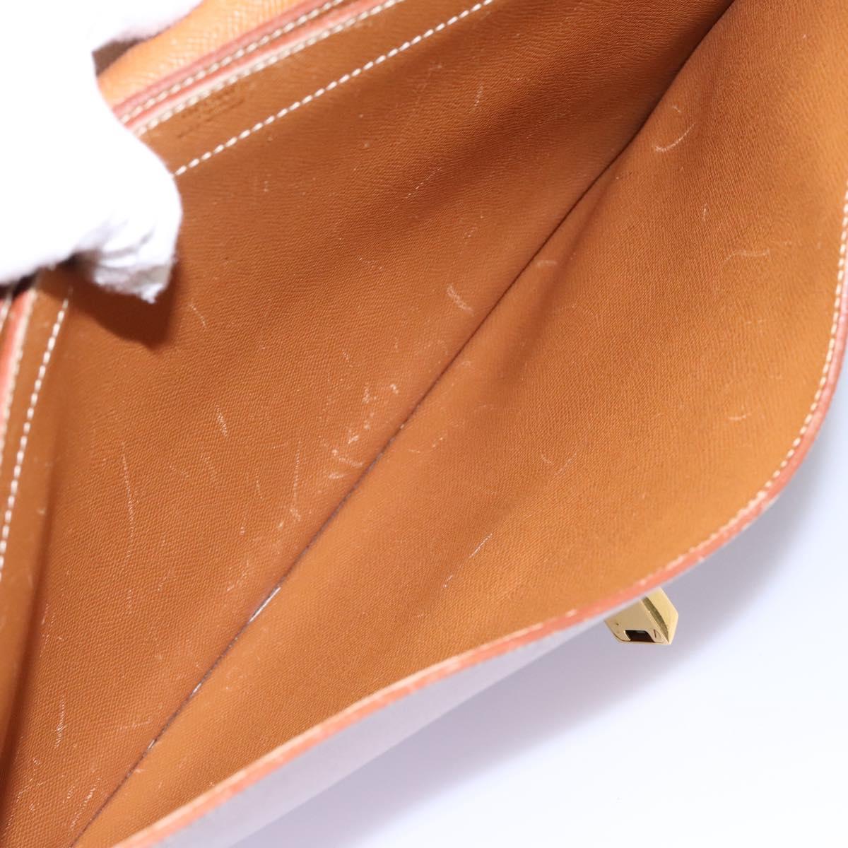 HERMES Sac Adepeche 38 Business Bag Leather Brown Auth BA884