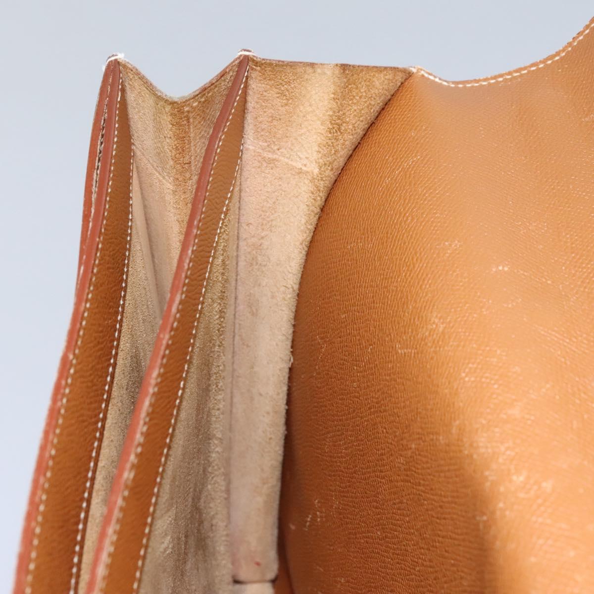 HERMES Sac Adepeche 38 Business Bag Leather Brown Auth BA884