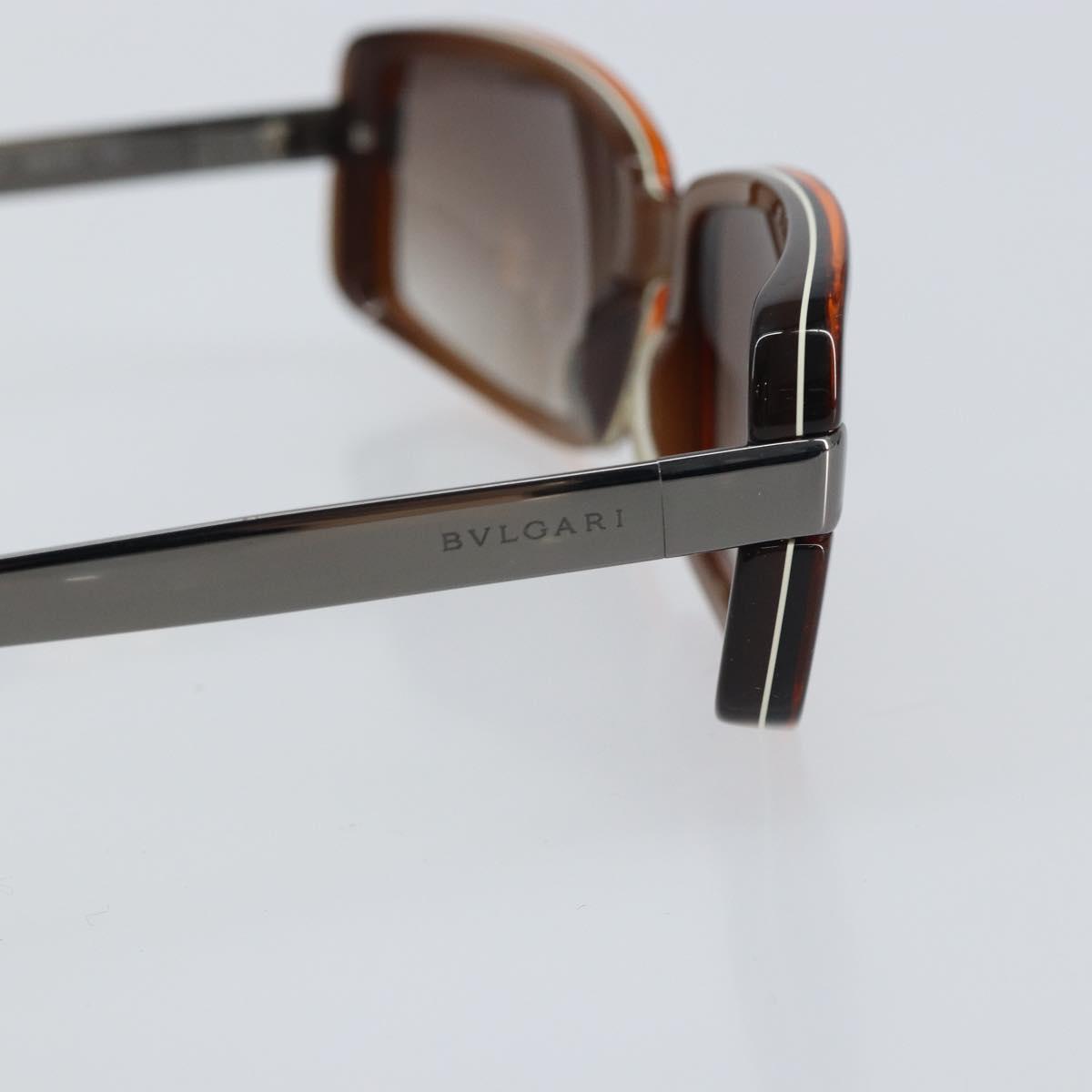 BVLGARI Sunglasses plastic Brown Auth BA8842