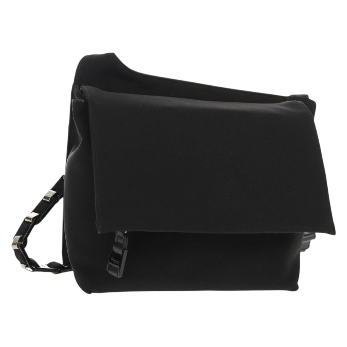 Salvatore Ferragamo Shoulder Bag Nylon Black Auth BA8876