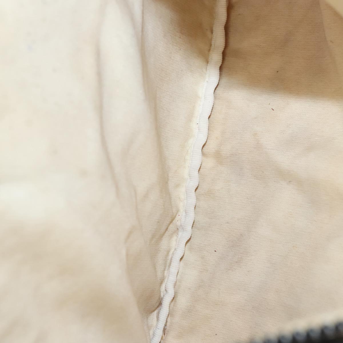 CHANEL Sports Shoulder Bag Nylon White Black CC Auth BA888