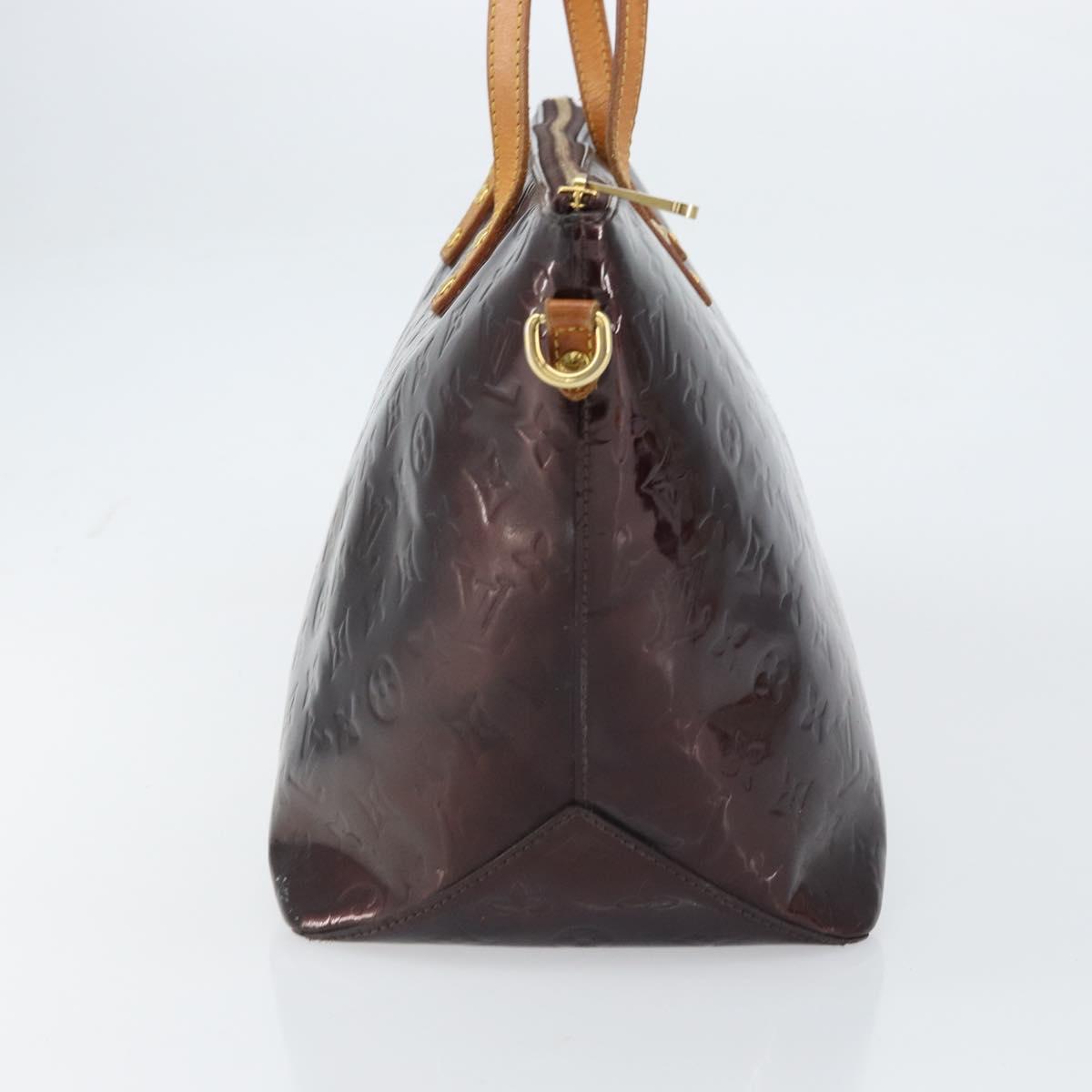 LOUIS VUITTON Monogram Vernis Bellevue GM Tote Bag Amarante M93589 Auth BA8883