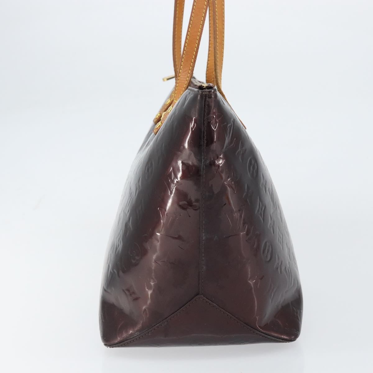 LOUIS VUITTON Monogram Vernis Bellevue GM Tote Bag Amarante M93589 Auth BA8883
