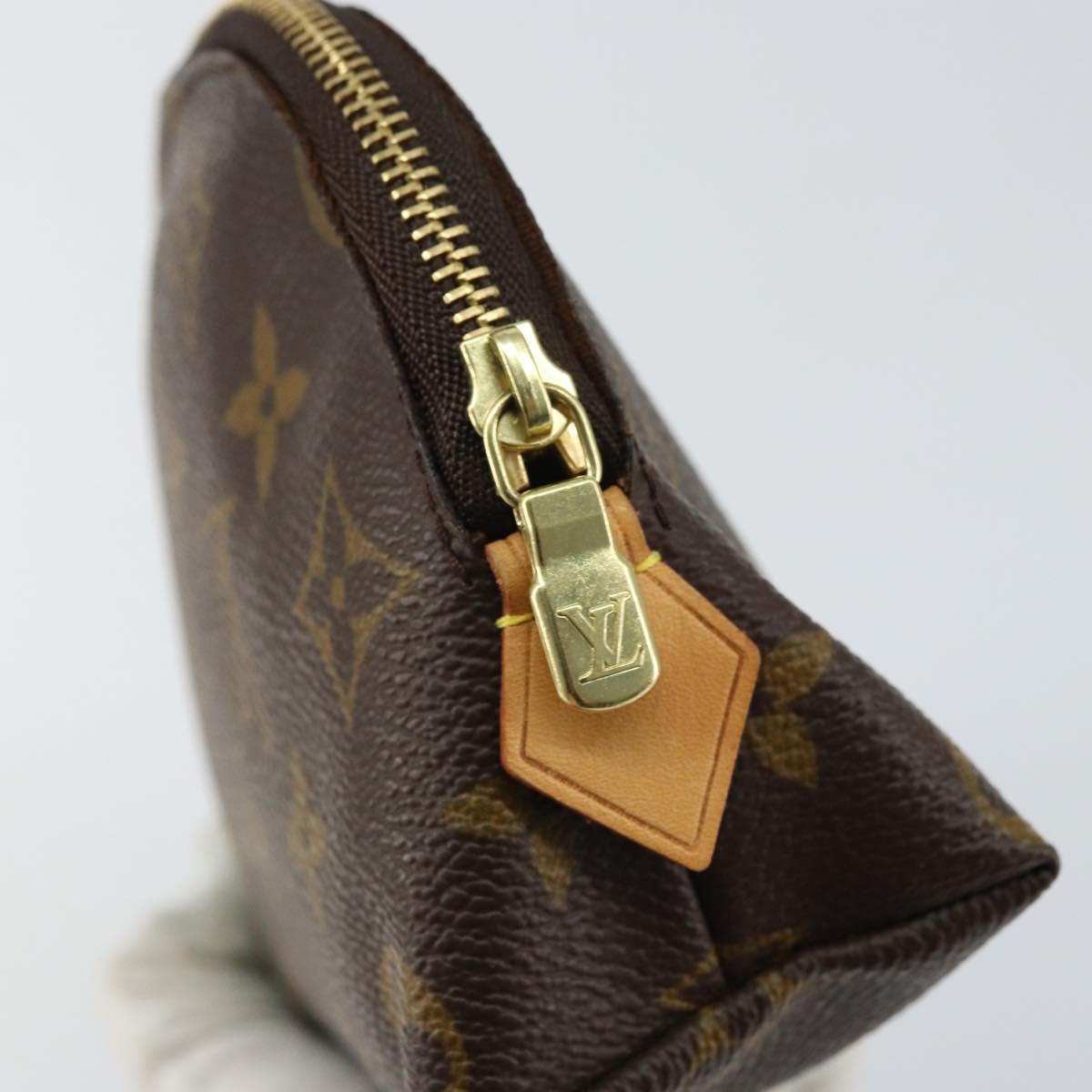 LOUIS VUITTON Monogram Pochette Cosmetic PM Pouch M43998 LV Auth BA8901
